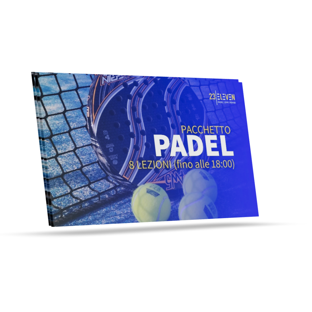 Pacchetto 8 Lezioni di Padel (fino alle 18:00)