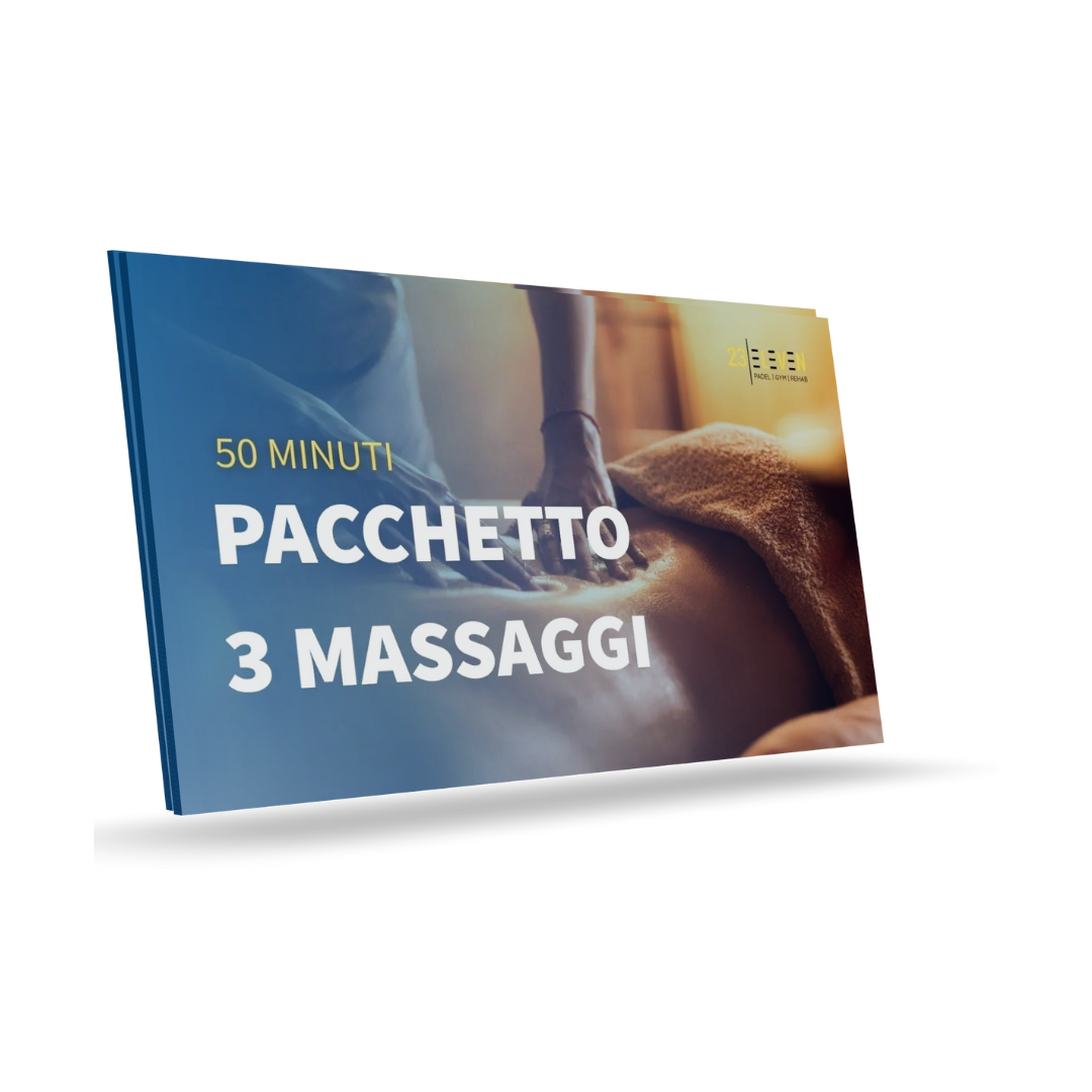 Pacchetto 3 massaggi | 50 min
