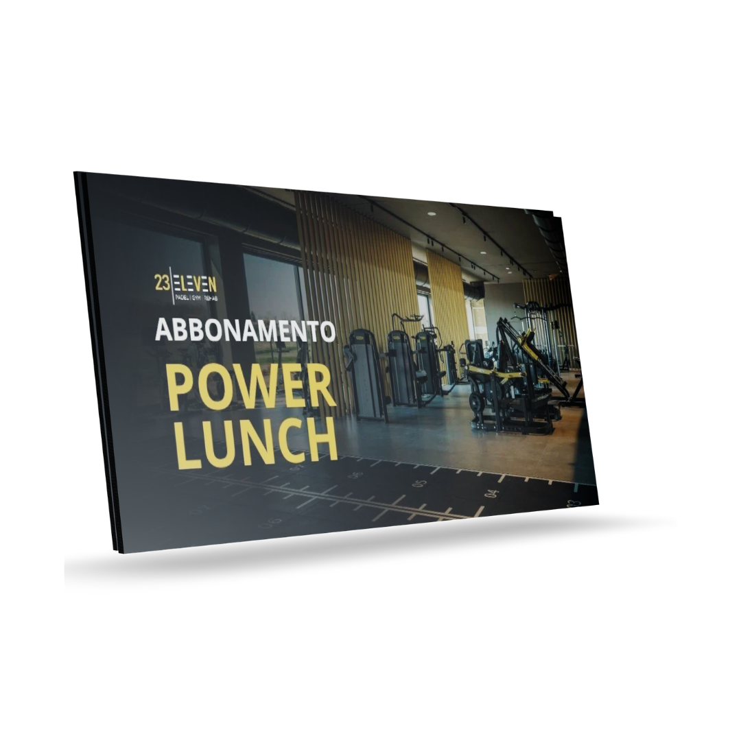 Abbonamento Power Lunch – 1 Mese – Rinnovo automatico